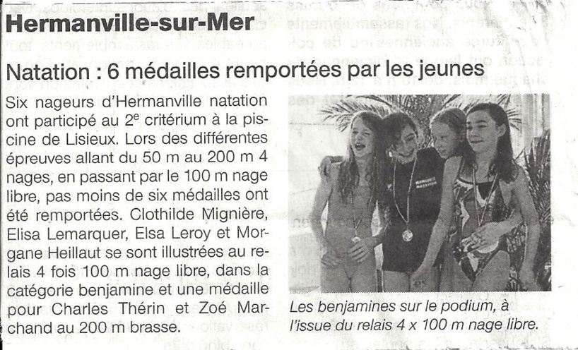 Ouest France : 08 février 2013 : 6 médailles remportées par les jeunes Ouest France : 08 février 2013 : 6 médailles remportées par les jeunes
