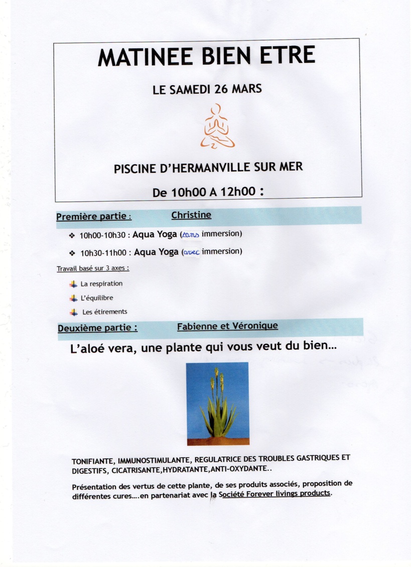 MATINEE BIEN ETRE LE SAMEDI 24 SEPTEMBRE 2016
