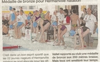 Ouest France : Mars 2012 : Médailles de bronze pour le club de natation d'Hermanville sur mer